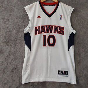 Adidas NBA Atlanta Hawks Mike Bibby #10 Jersey White Size Small